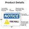 Signmission Fire Wall OSHA Notice Sign, Aluminum, 14in W x 10in L, 2PK OS-2PACK-NS-A-1014-L-15670 - alternate 7